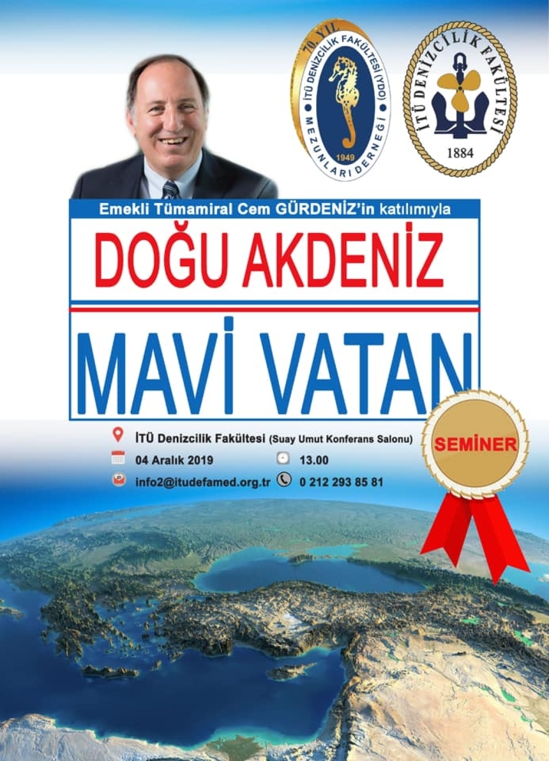 İTÜ DF'de "Doğu Akdeniz / Mavi Vatan" semineri