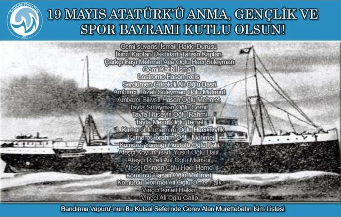 19 Mayıs Atatürk'ü Anma Gençlik ve Spor Bayramımız